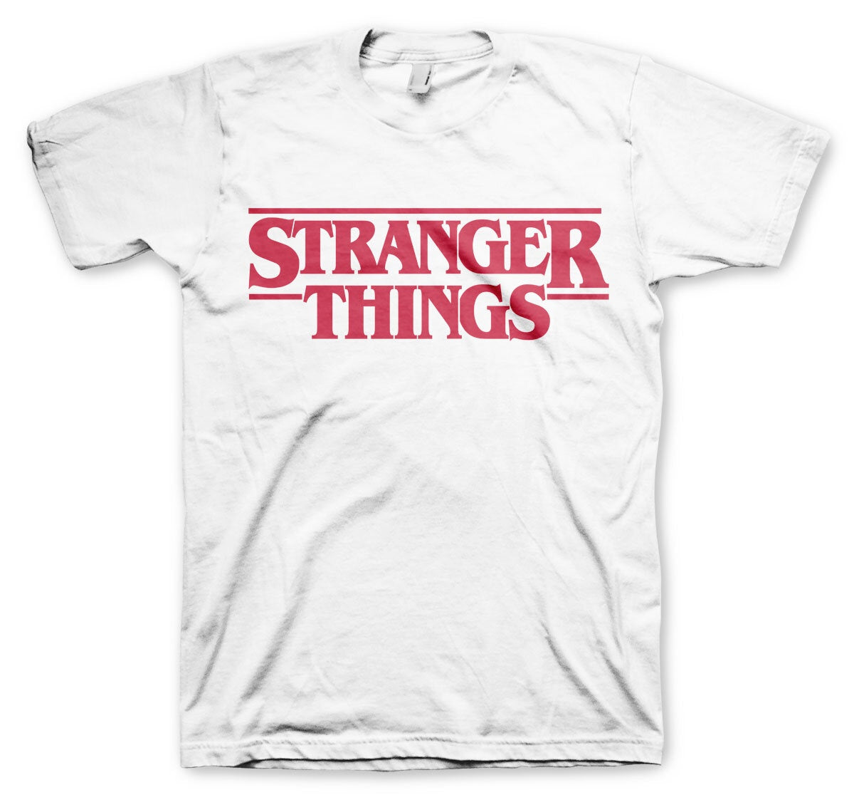 STRANGER THINGS - Logo White T-Shirt – Cool-Merch