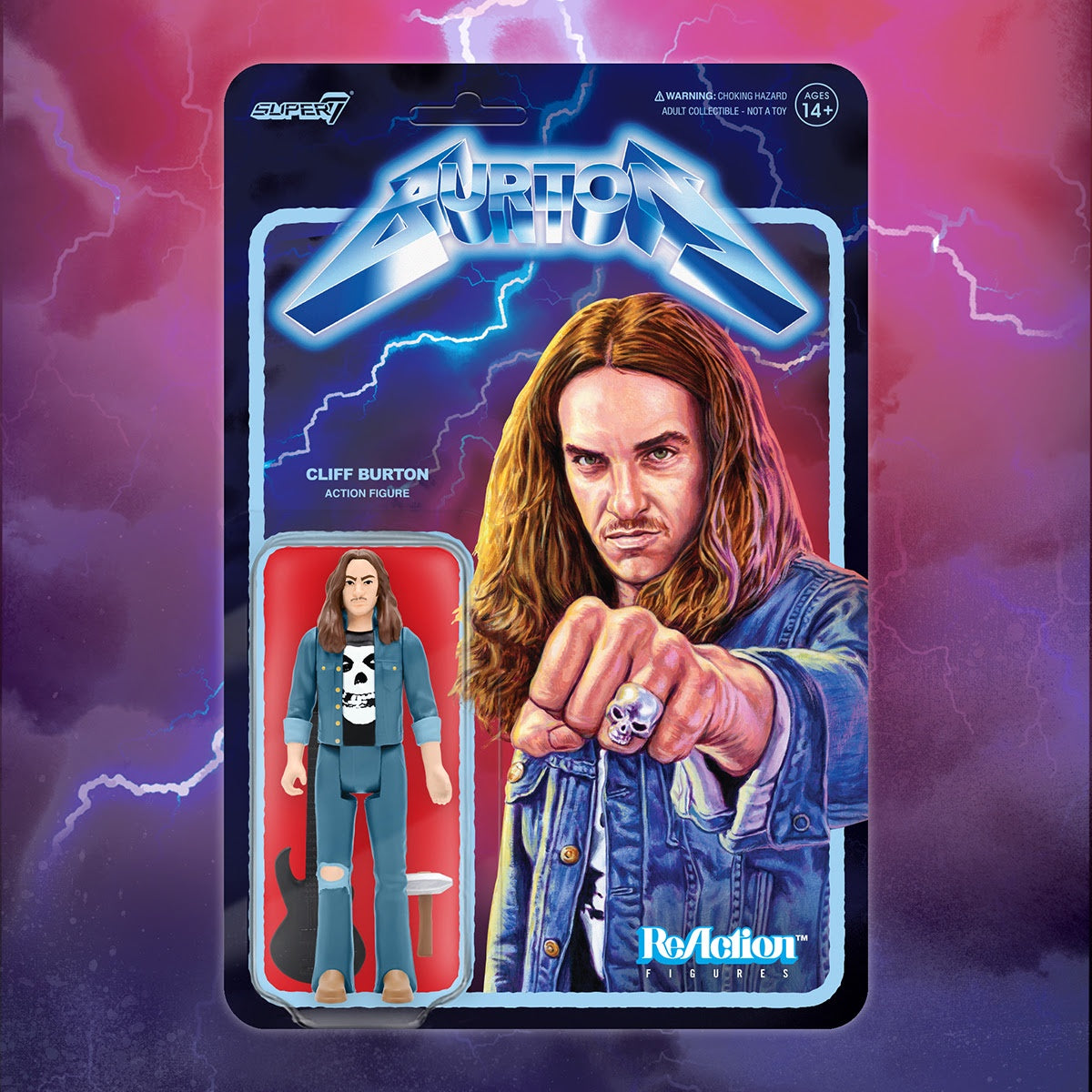 CLIFF BURTON Cliff Burton ReAction Figure