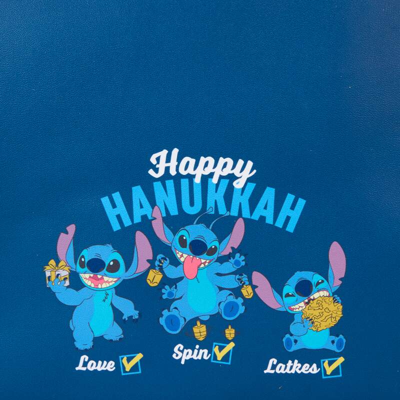 LOUNGEFLY : LILO & STITCH - Stitch Hanukkah Menorah Light Up Mini Backpack