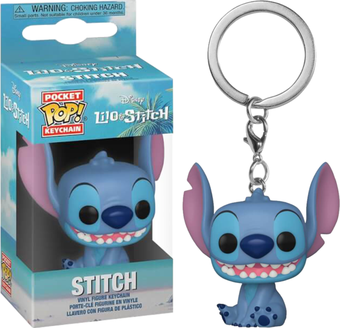 DISNEY : LILO AND STITCH - Stitch (Sitting) Funko Pocket Pop! Keychain