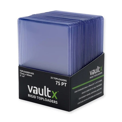 VAULT X - Seamless Rigid Toploaders 75pt (25 Pack)