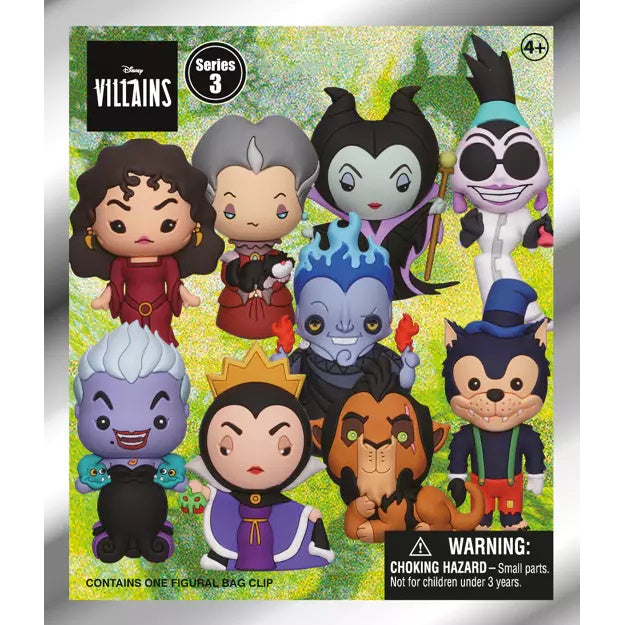 DISNEY : VILLAINS - Series 3 Character Blind Bag Keyring / Bag Clip