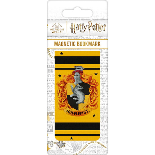 HARRY POTTER - Colourful Crest Hufflepuff Magnetic Bookmark