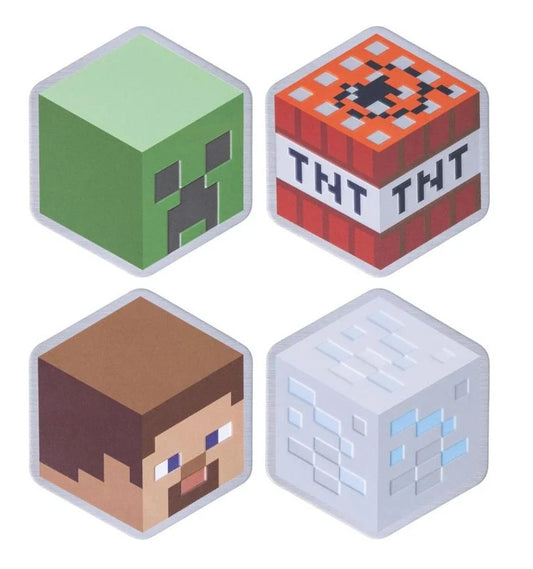 MINECRAFT - Metal Coaster Set