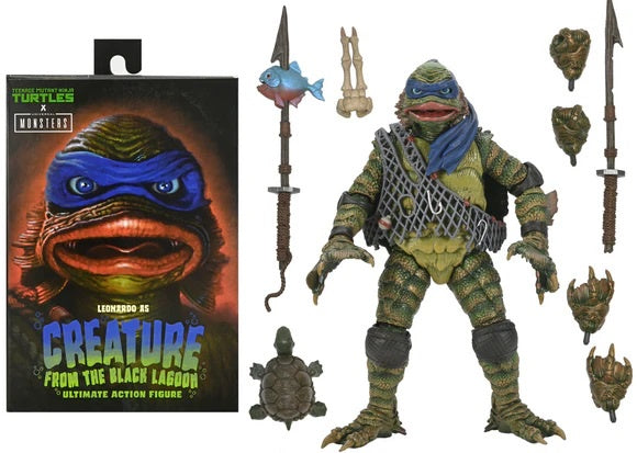 TEENAGE MUTANT NINJA TURTLES - Leonardo as The Creature From The Black Lagoon 7" Ultimate Figure