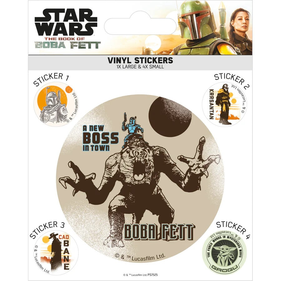 STAR WARS - The Book Of Boba Fett Airbrush Vinyl Sticker Sheet