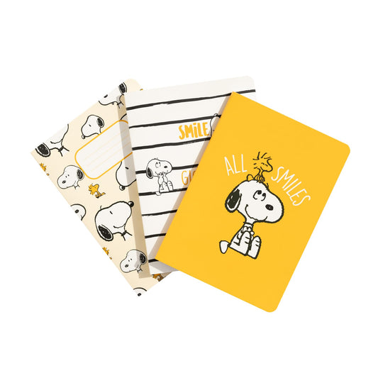 PEANUTS - Snoopy Lazy Days Set of 3 A6 Notebooks