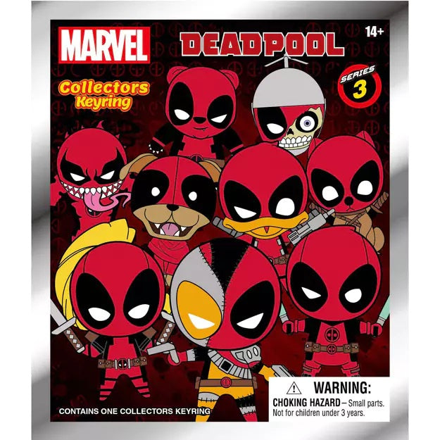 MARVEL : DEADPOOL - Series 3 Blind Bag Keyring / Bag Clip