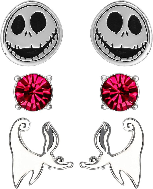 NIGHTMARE BEFORE CHRISTMAS - Jack & Zero Trio Earring Set