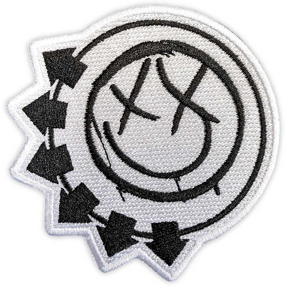 BLINK 182 - Black Six Arrow Smile Woven Patch