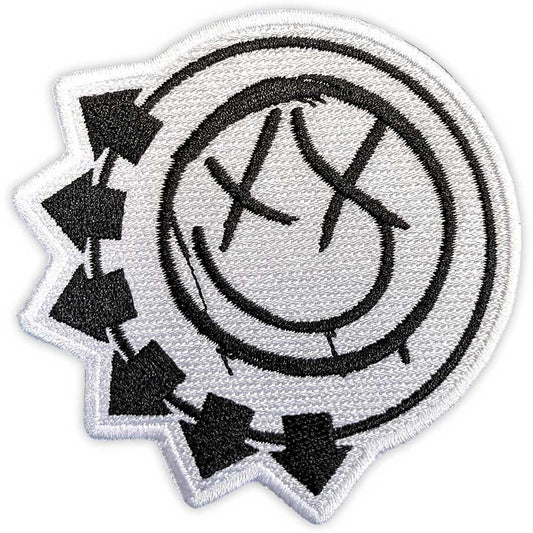 BLINK 182 - Black Six Arrow Smile Woven Patch