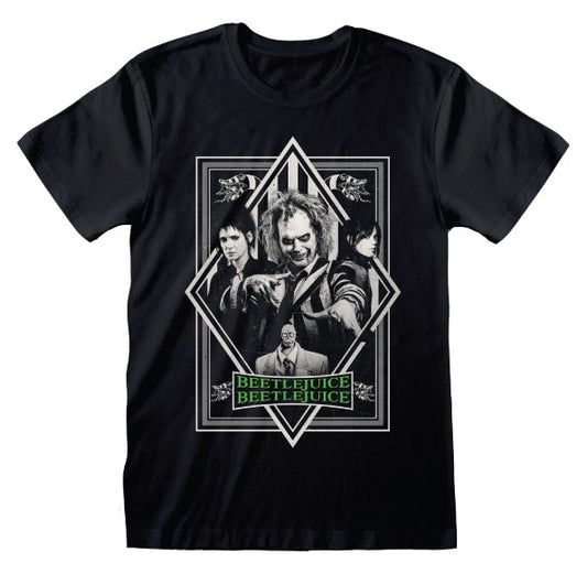 BEETLEJUICE 2 - Black & White Poster T-Shirt