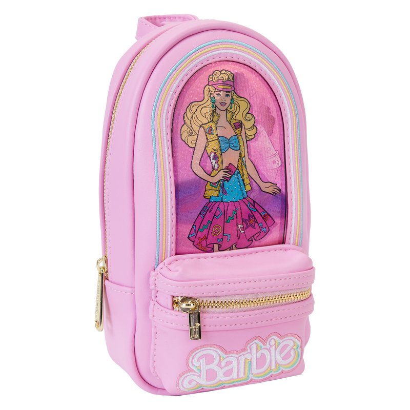 LOUNGEFLY : MATTEL - 65th Anniversary Doll Box Triple Lenticular Mini Backpack Pencil Case