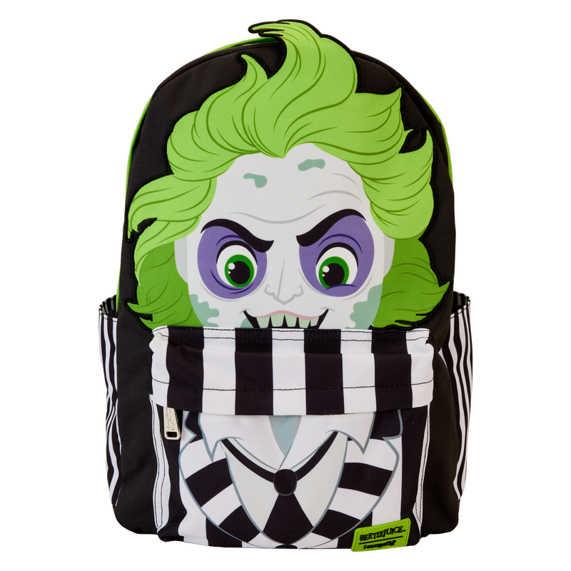 LOUNGEFLY : BEETLEJUICE - Cosplay Nylon Full-Size Backpack