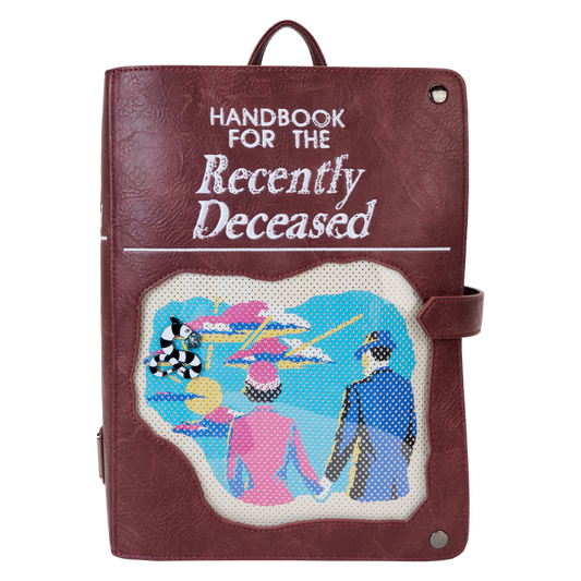 LOUNGEFLY : BEETLEJUICE - Handbook For The Recently Deceased Pin Trader Backpack