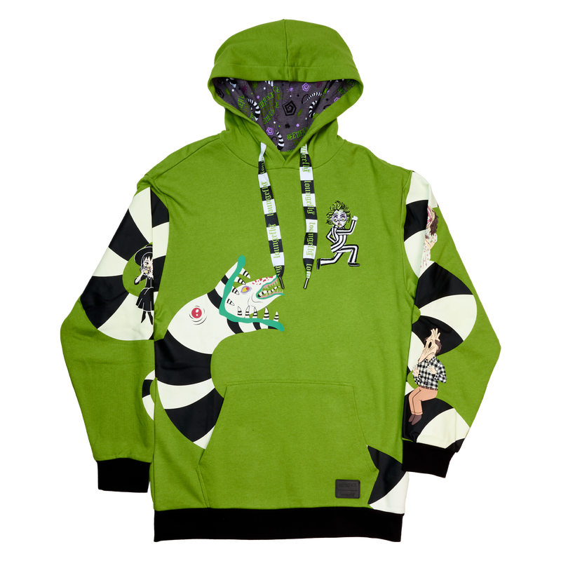 LOUNGEFLY : BEETLEJUICE - Sandworm Glow Unisex Hoodie