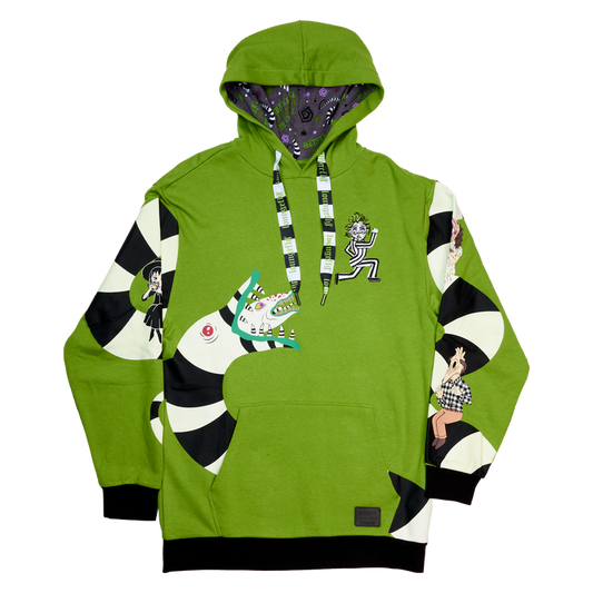 LOUNGEFLY : BEETLEJUICE - Sandworm Glow Unisex Hoodie