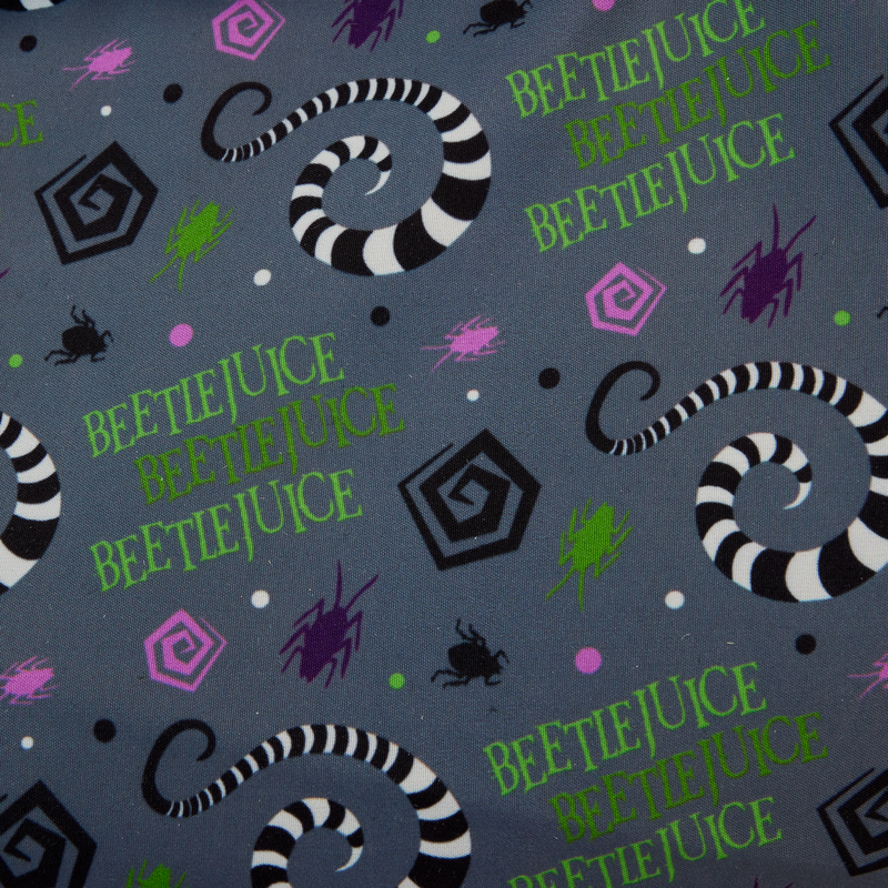 LOUNGEFLY : BEETLEJUICE - Cosplay Nylon Full-Size Backpack