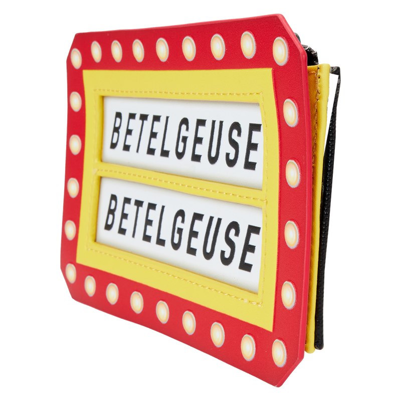 LOUNGEFLY : BEETLEJUICE - Here Lies Betelgeuse Marquee Glow Large Card Holder