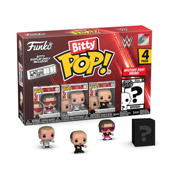 WWE - Bret “Hit Man” Hart Funko Bitty Pop! 4 Pack