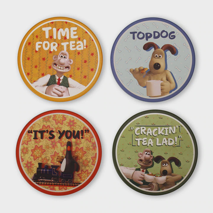 WALLACE & GROMIT - Ceramic Coasters Set of 4