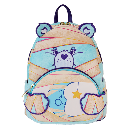 LOUNGEFLY : CARE BEARS x UNIVERSAL MONSTERS - Bedtime Bear Mummy Mini Backpack