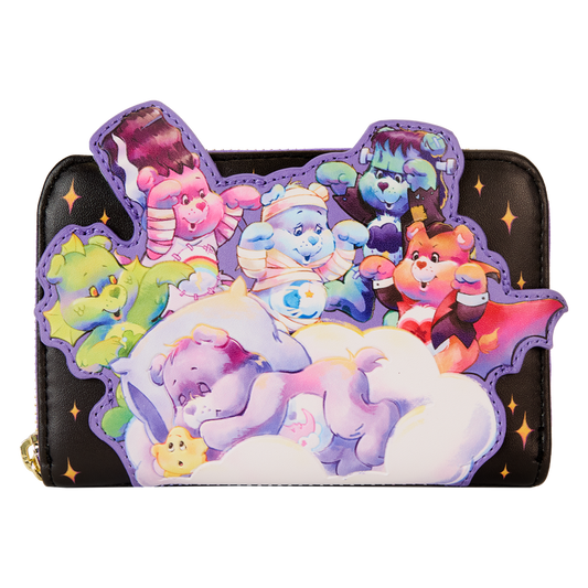 LOUNGEFLY : CARE BEARS x UNIVERSAL MONSTERS - Scary Dreams Zip Around Purse