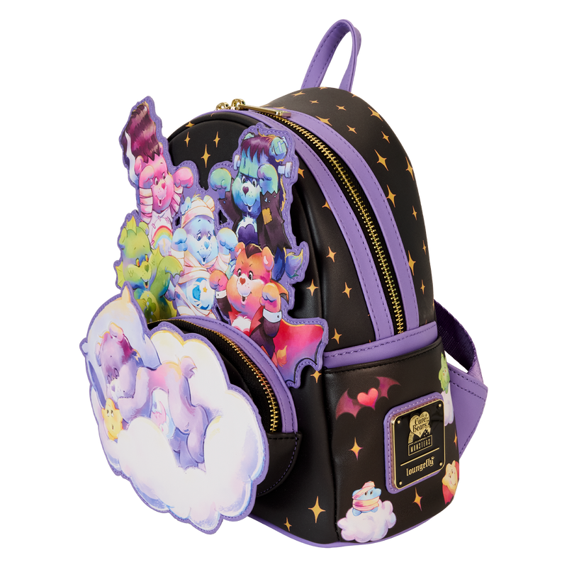 LOUNGEFLY : CARE BEARS x UNIVERSAL MONSTERS - Scary Dreams Glow Mini Backpack