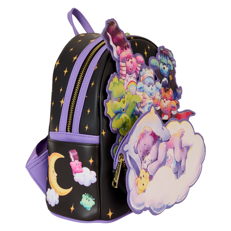 LOUNGEFLY : CARE BEARS x UNIVERSAL MONSTERS - Scary Dreams Glow Mini Backpack