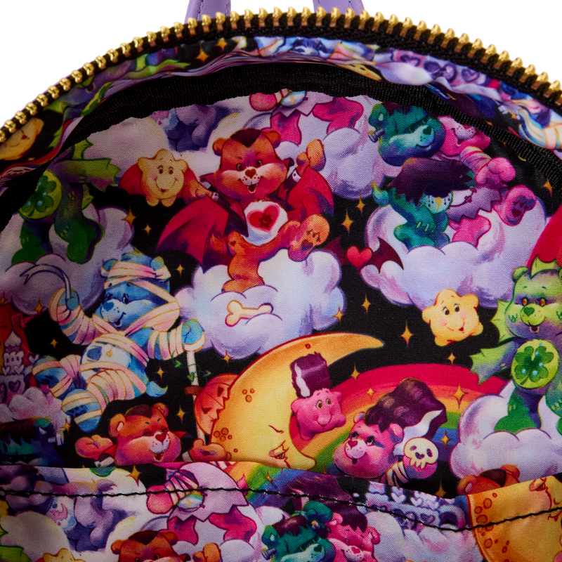 LOUNGEFLY : CARE BEARS x UNIVERSAL MONSTERS - Scary Dreams Glow Mini Backpack