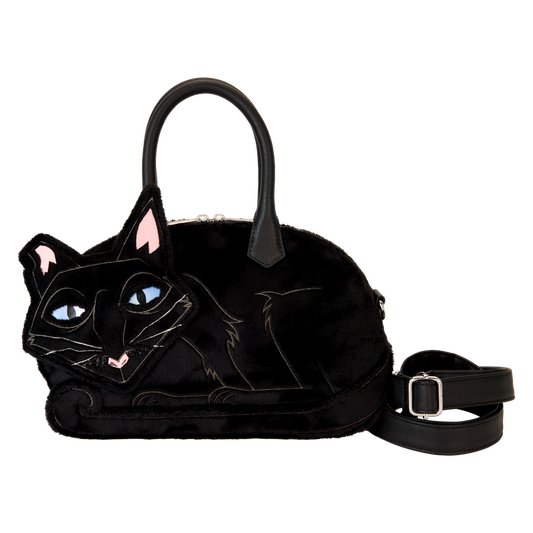 LOUNGEFLY : CORALINE - 15th Anniversary Cat Plush Crossbody Bag