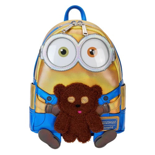 LOUNGEFLY : UNIVERSAL - Minions Despicable Me Iridescent Bob Cospaly Mini Backpack