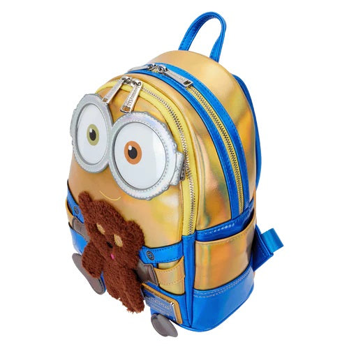 LOUNGEFLY : UNIVERSAL - Minions Despicable Me Iridescent Bob Cospaly Mini Backpack