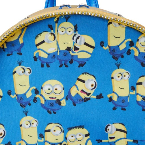 LOUNGEFLY : UNIVERSAL - Minions Despicable Me Iridescent Bob Cospaly Mini Backpack