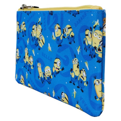 LOUNGEFLY : UNIVERSAL - Minions Despicable Me Nylon Wristlet Pouch