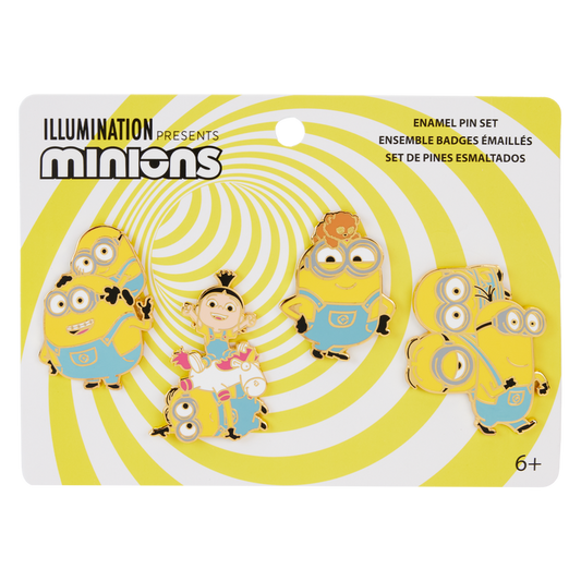 LOUNGEFLY : MINIONS - 4 Pin Set