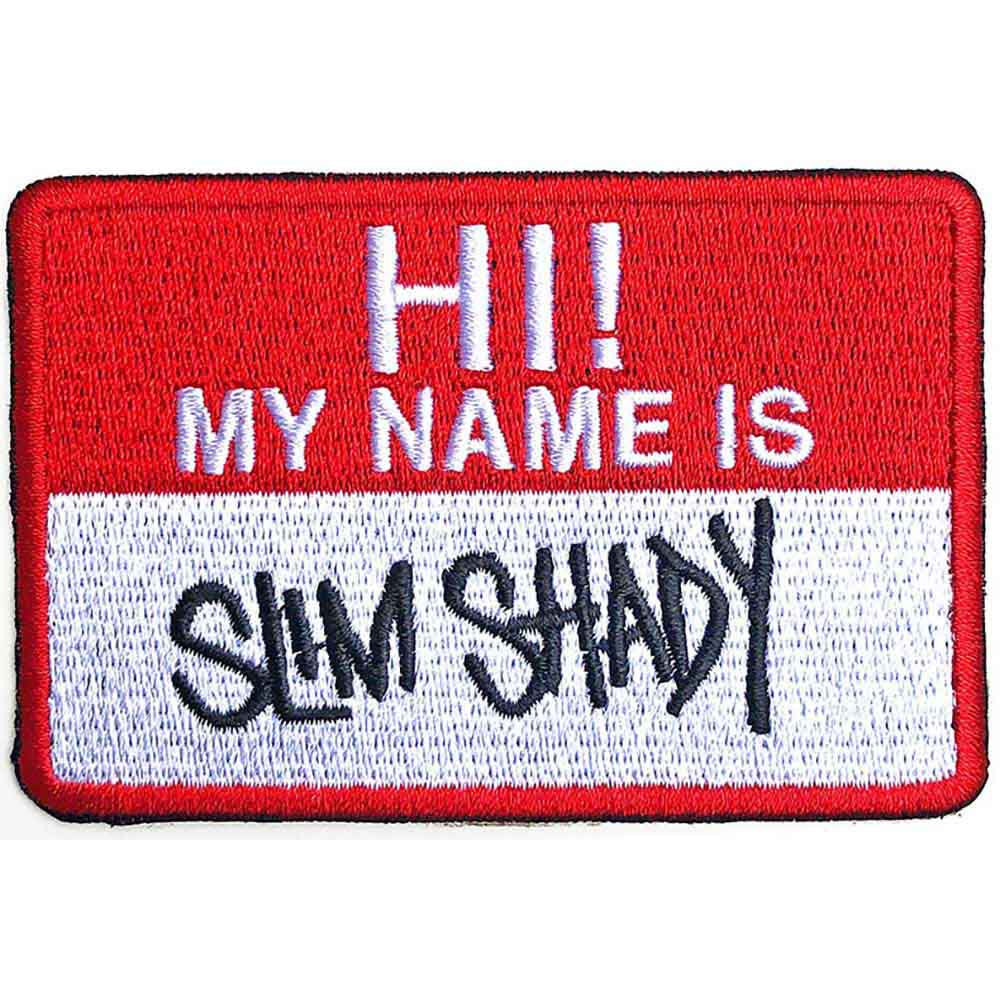 EMINEM - Slim Shady Name Badge Woven Patch