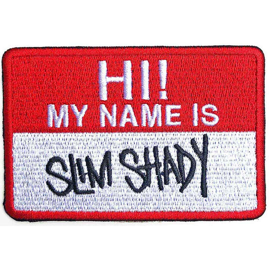 EMINEM - Slim Shady Name Badge Woven Patch