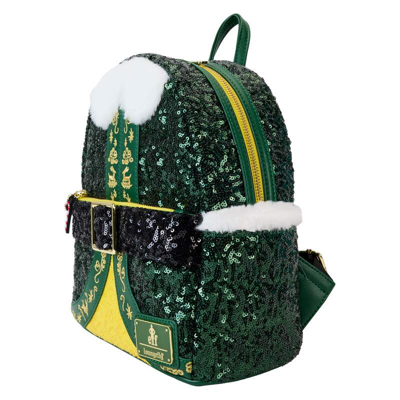 LOUNGEFLY : ELF - Buddy Sequin Cosplay Mini Backpack