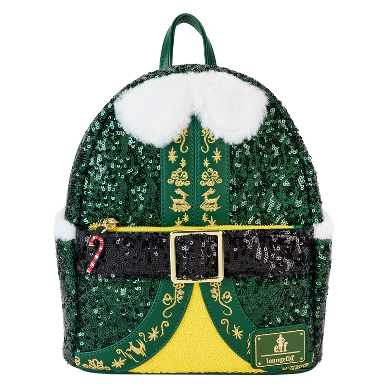 LOUNGEFLY : ELF - Buddy Sequin Cosplay Mini Backpack