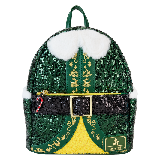 LOUNGEFLY : ELF - Buddy Sequin Cosplay Mini Backpack