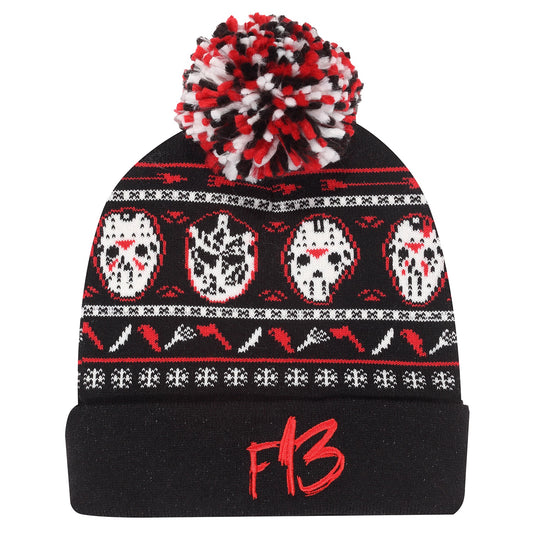 FRIDAY THE 13TH -Mask Pom Pom Beanie