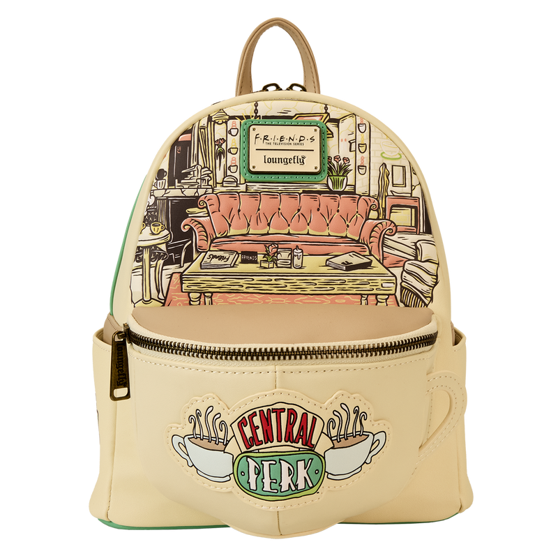 LOUNGEFLY : FRIENDS - Central Perk Domed Coffee Mug Scented Mini Backpack