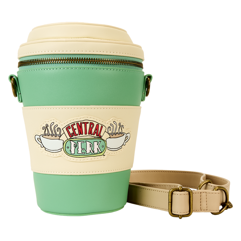 LOUNGEFLY : FRIENDS - Central Perk To-Go Coffee Cup Figural Scented Crossbody Bag