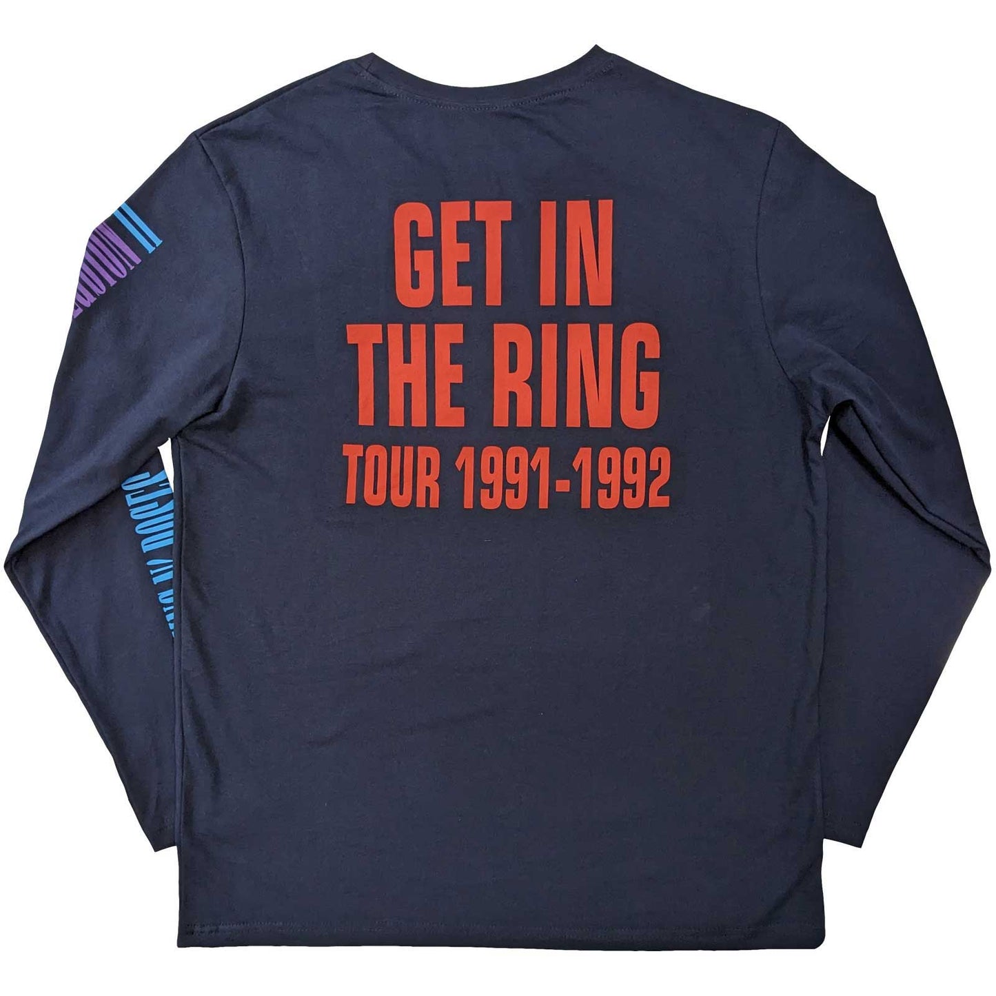 GUNS N' ROSES - Get In The Ring Tour '91-'92 Back & Sleeve Print Long Sleeve T-Shirt