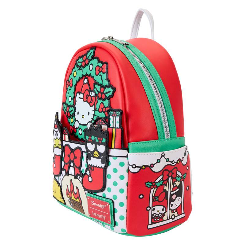 LOUNGEFLY : SANRIO - Hello Kitty & Friends Holiday Fire Place Mini Backpack