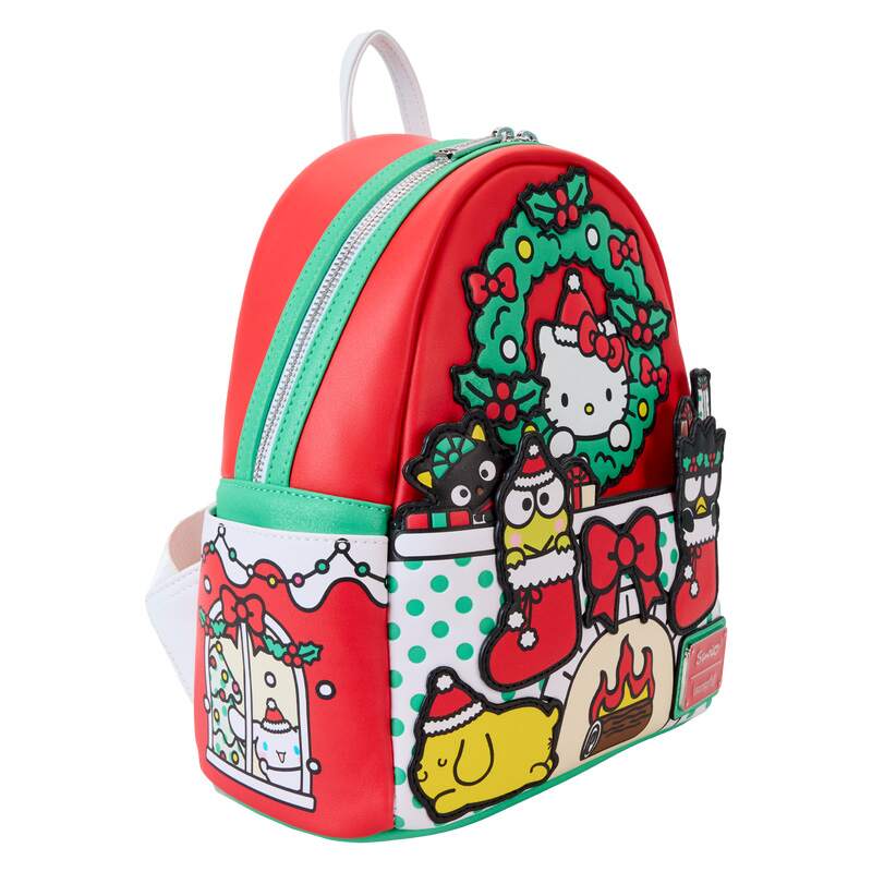 LOUNGEFLY : SANRIO - Hello Kitty & Friends Holiday Fire Place Mini Backpack