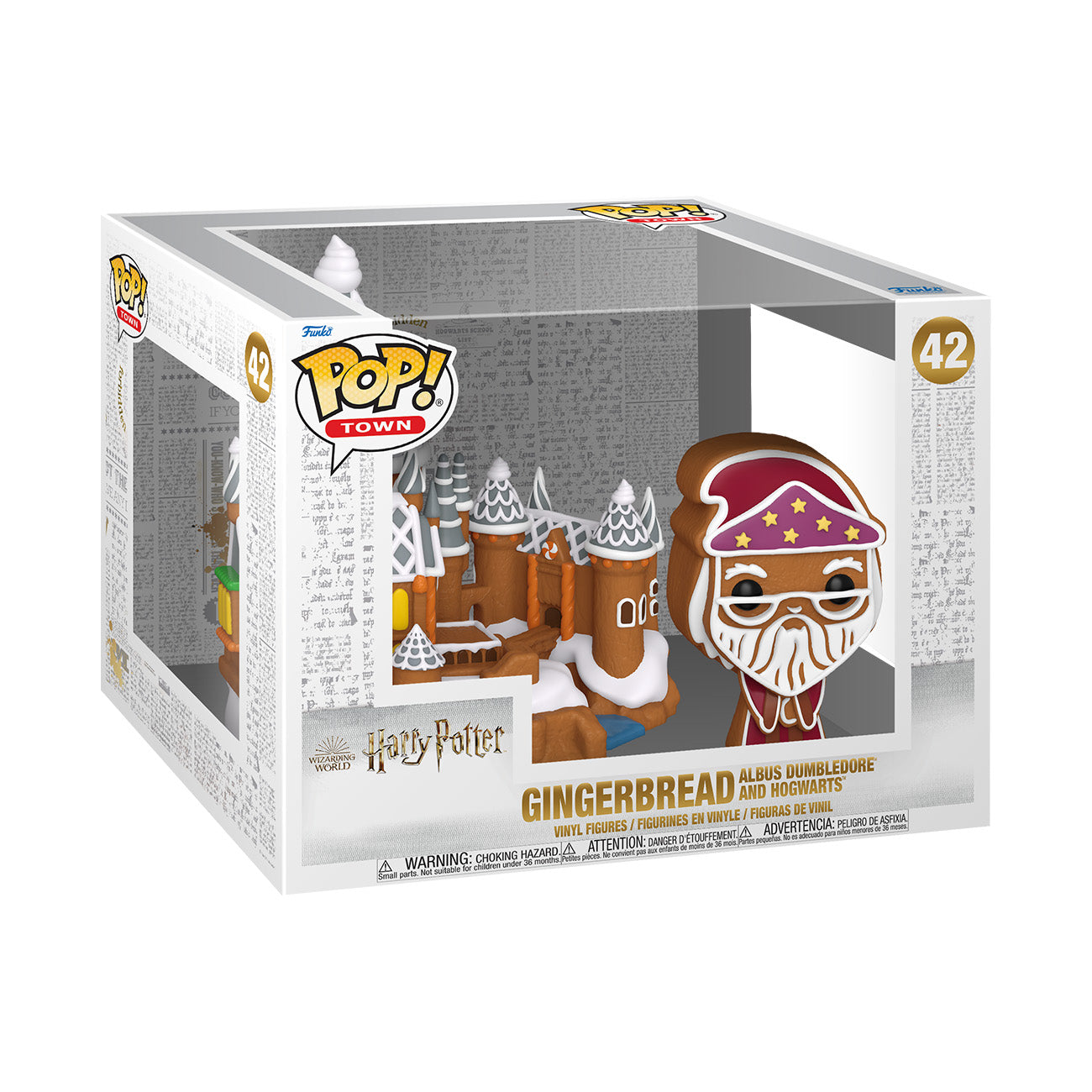 HARRY POTTER - Gingerbread Albus Dumbledore & Hogwarts #42 Funko Pop! Town