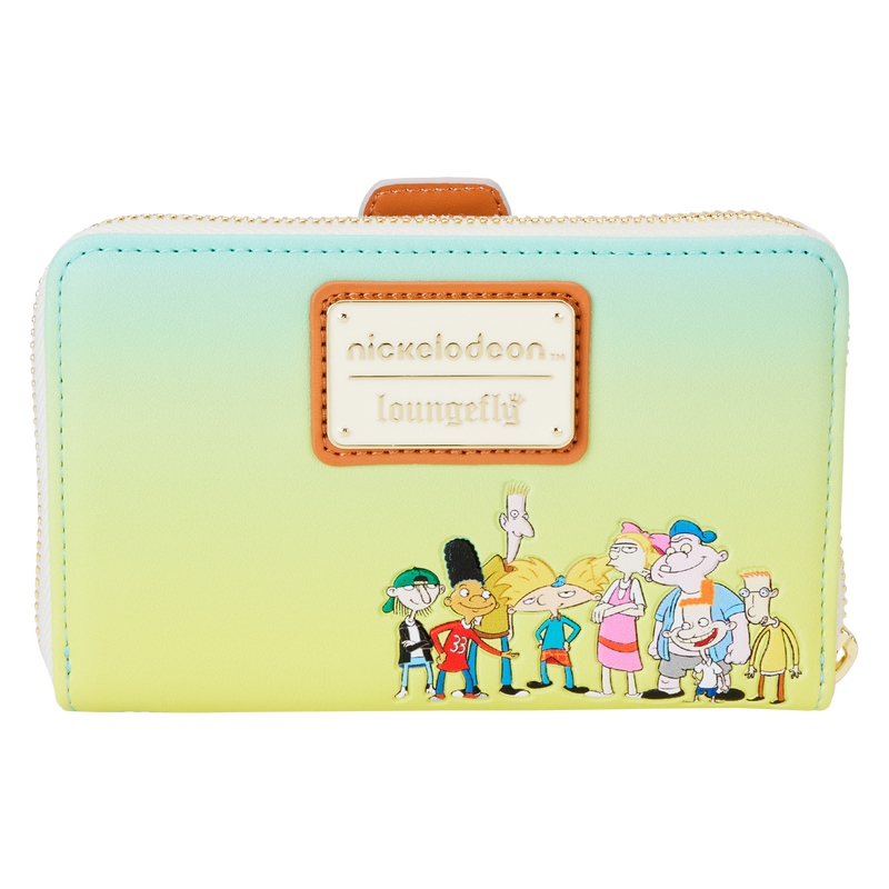 LOUNGEFLY : NICKELODEON - Hey Arnold! Sunset Arms Boarding House Zip Around Purse