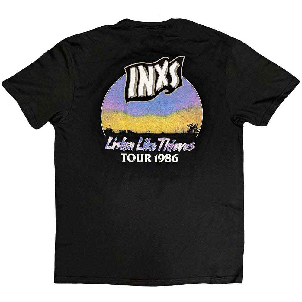 INXS - Listen Like Thieves Tour Back Print T-Shirt